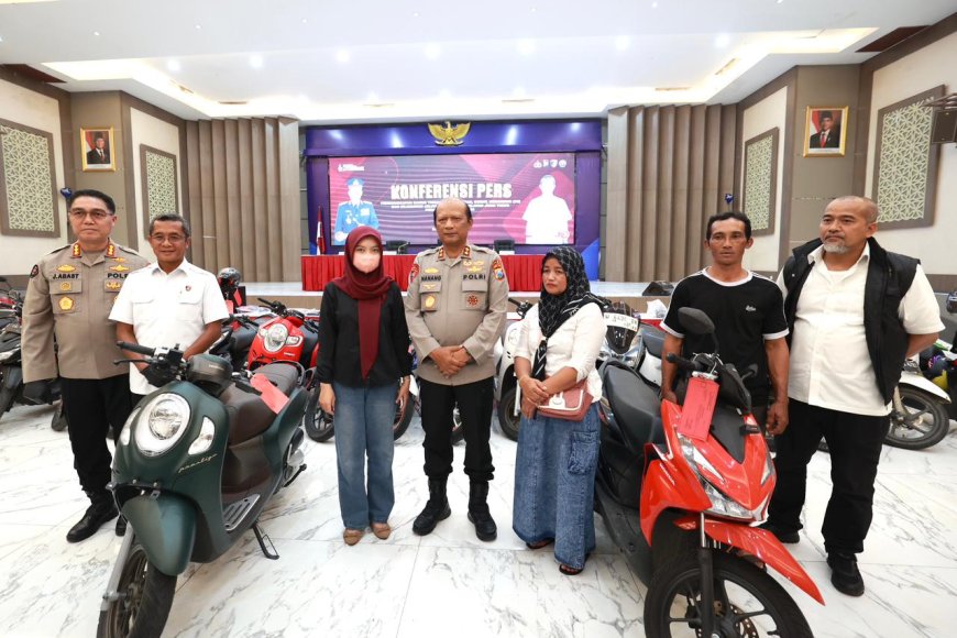 Polda Jatim Berikan Kabar Bahagia bagi Korban Curanmor